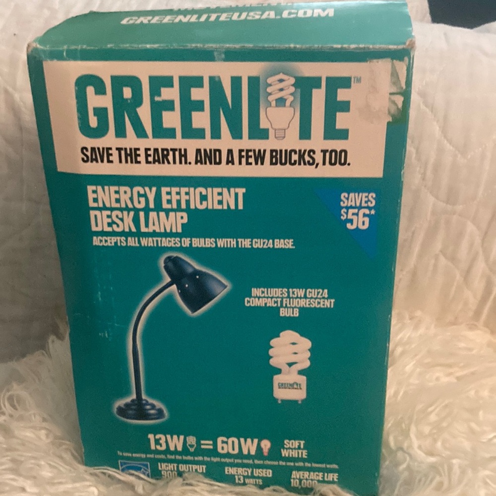 Greenlite Energy Efficient Desk Lamp